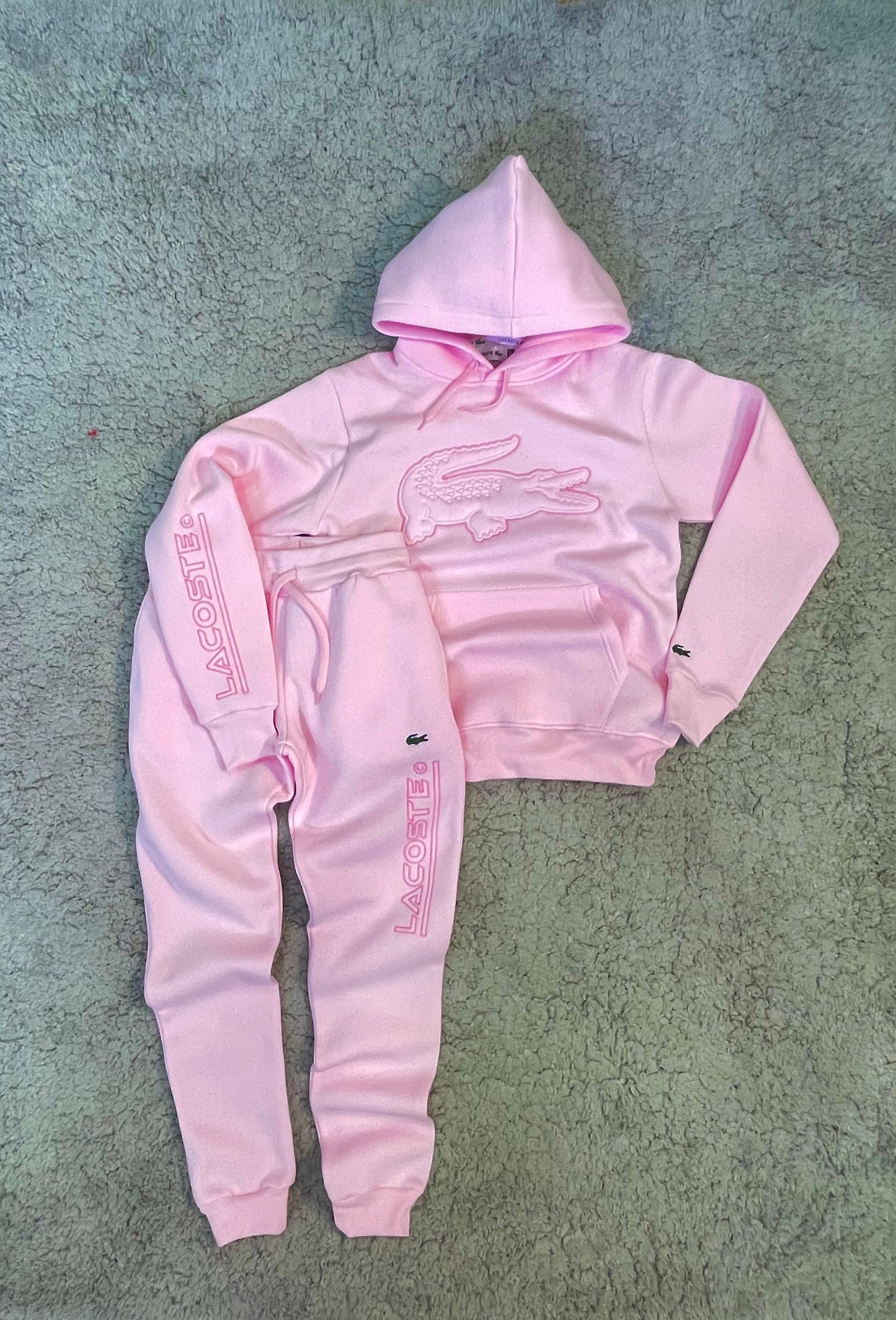 Chandal  LaCoste rosa entero