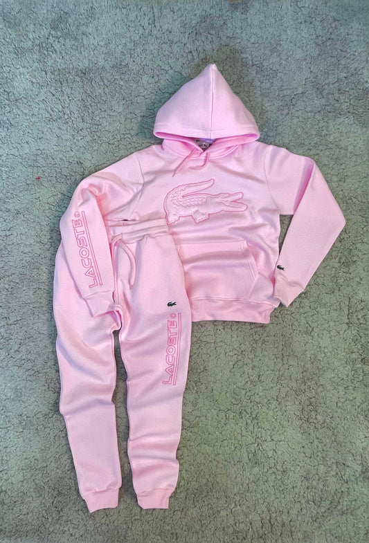 Chandal  LaCoste rosa entero