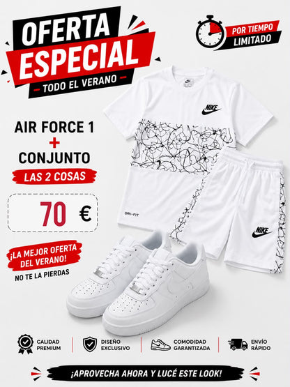 Oferta Nike Air Force + conjunto verano