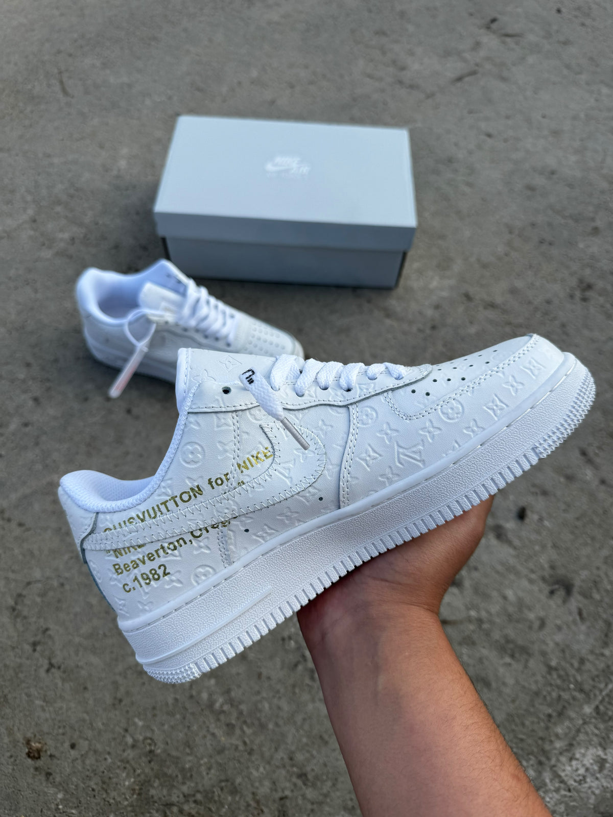 Louis Vuitton Nike Air Force 1 White monogram