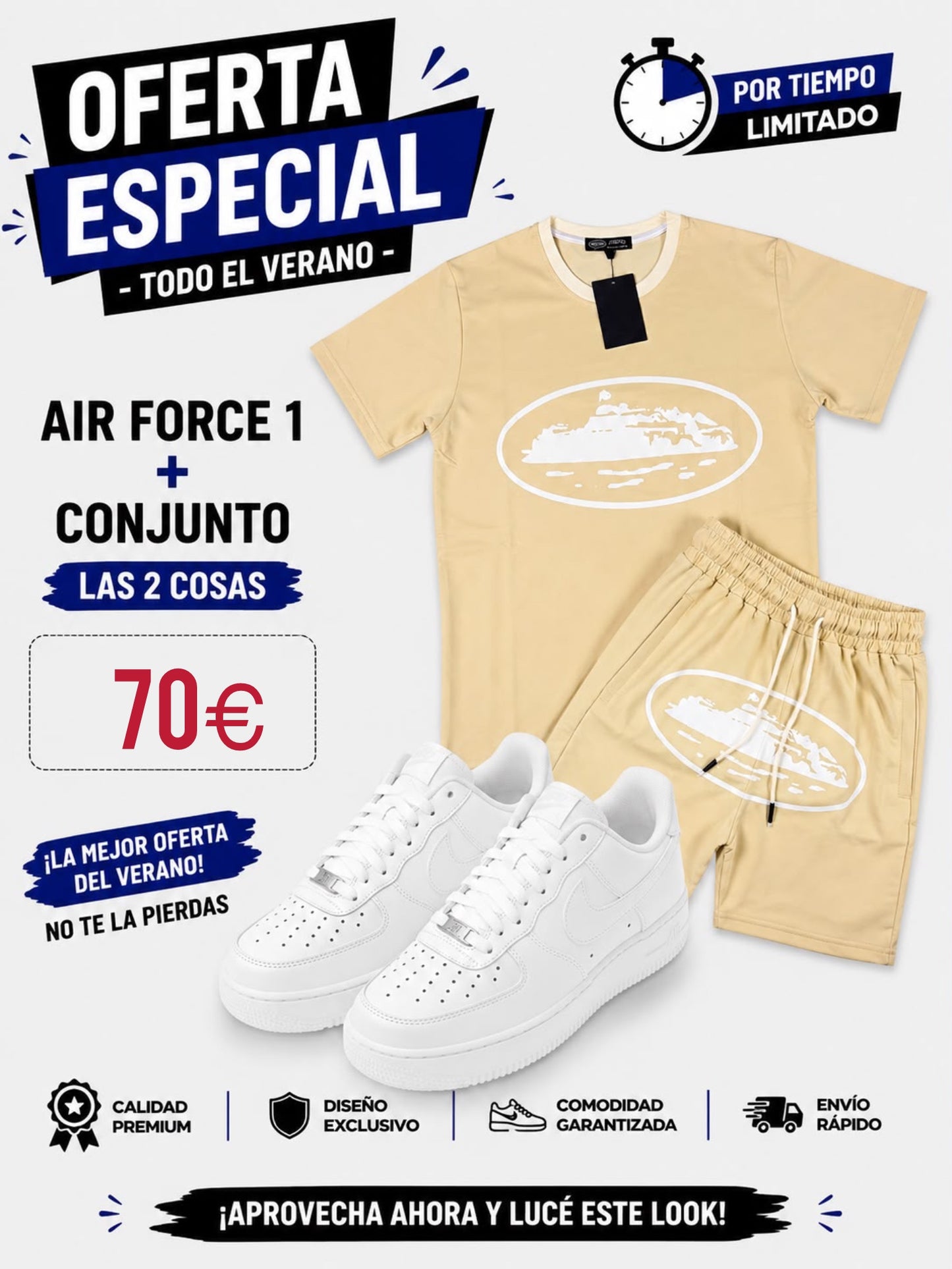 Oferta Nike Air Force + conjunto verano