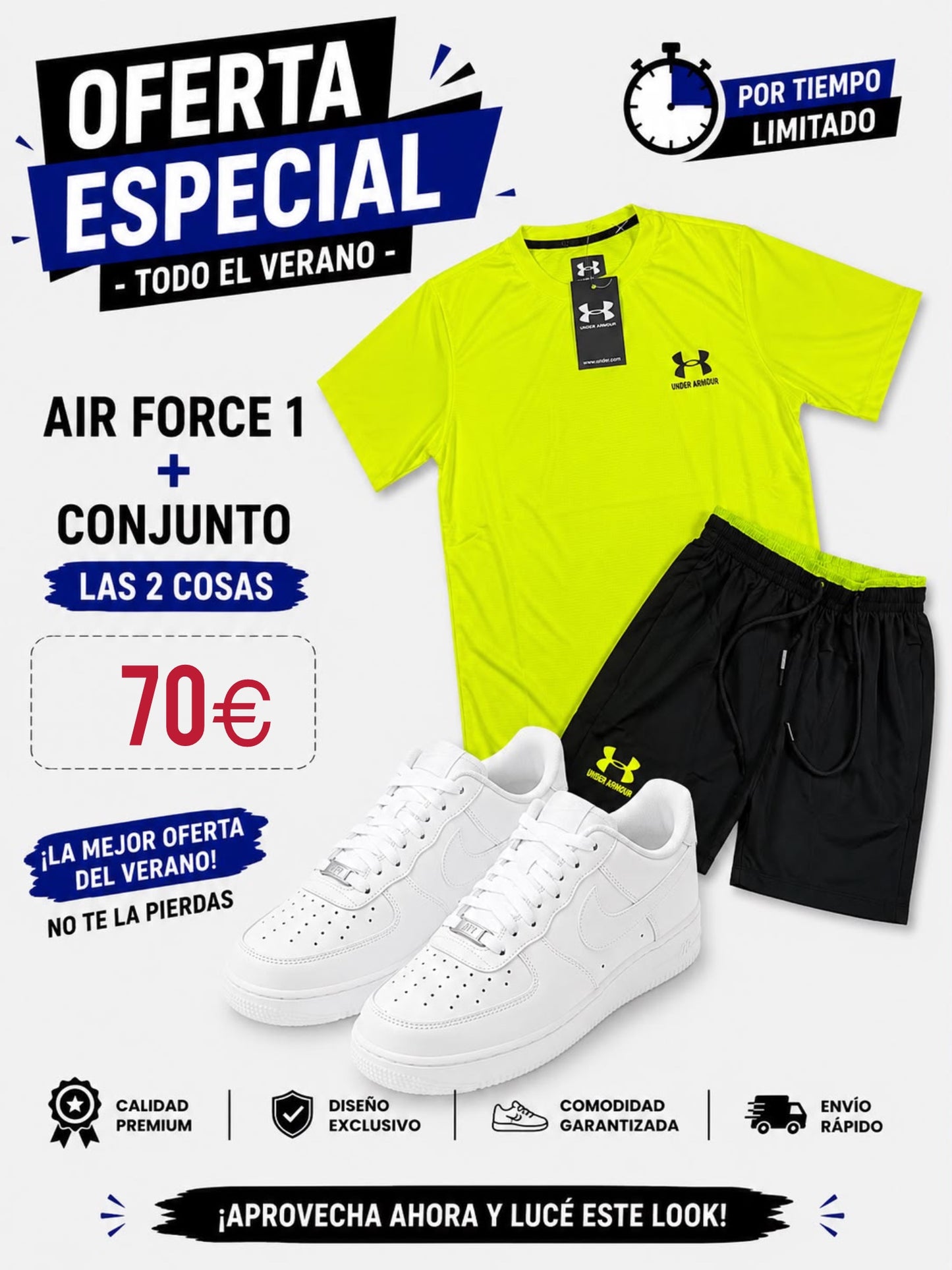 Oferta Nike Air Force + conjunto verano