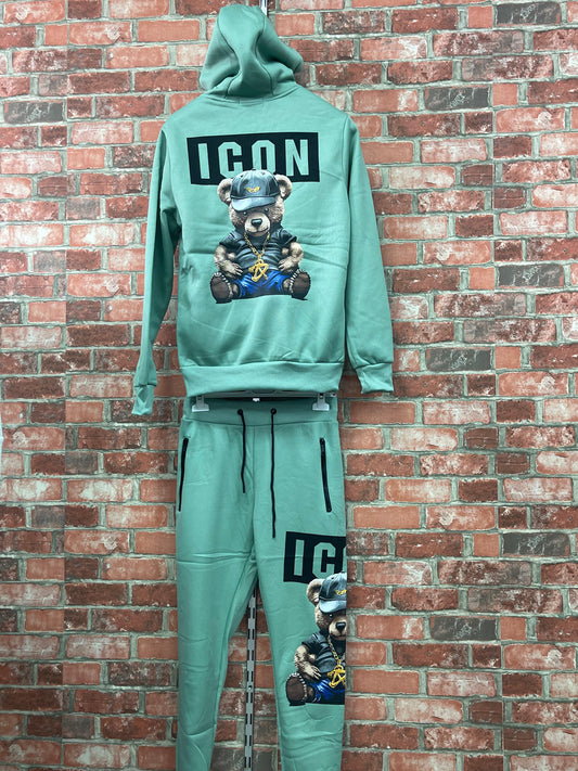 Chándal icon bordado verde
