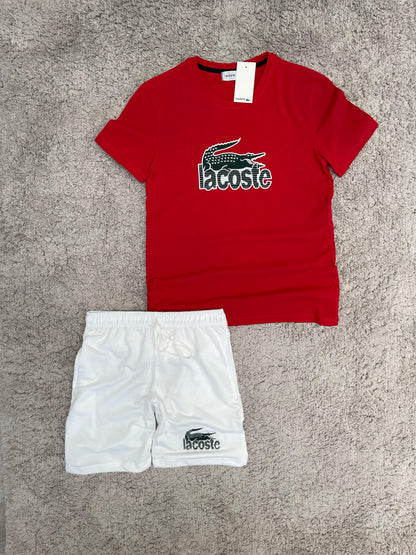 Conjunto verano Lacoste   ROJO