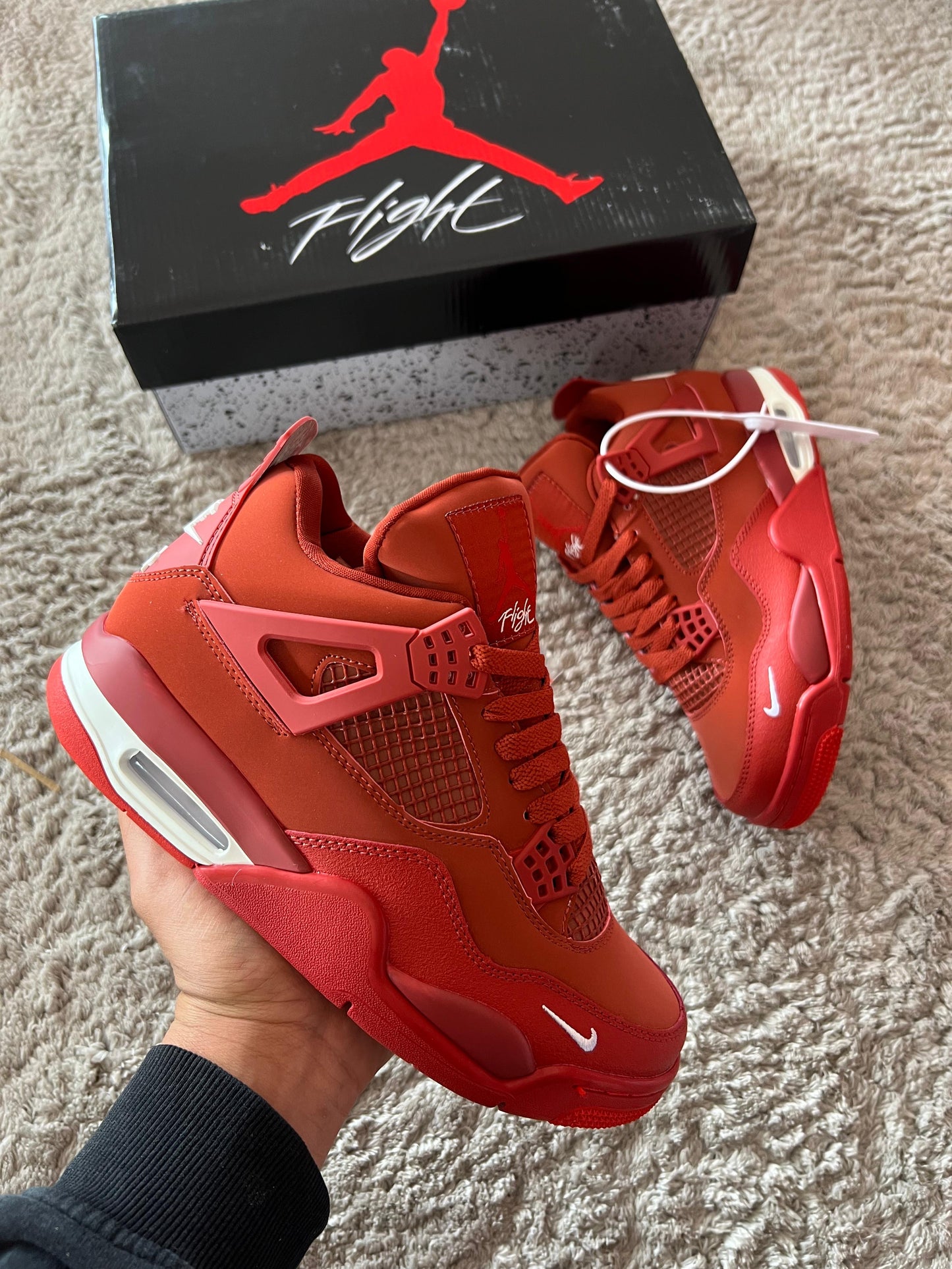 Jordan retro 4 rojo calidad G5