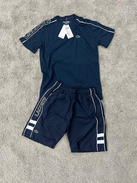 Conjunto lacoste negro verano