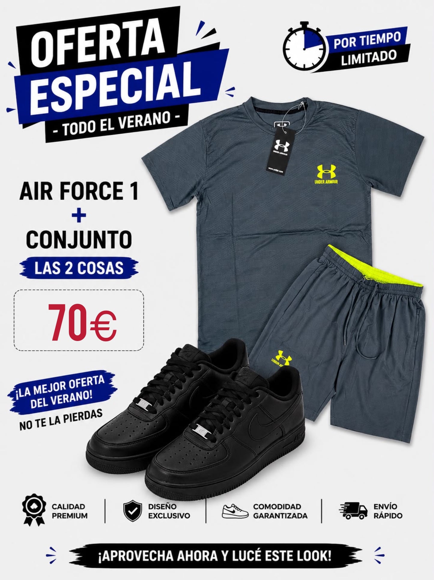 Oferta Nike Air Force + conjunto verano