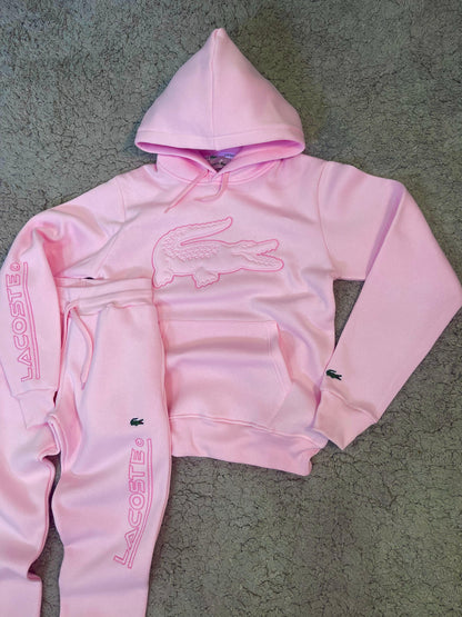 Chandal  LaCoste rosa entero