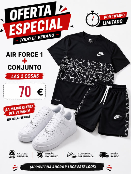 Oferta Nike Air Force + conjunto verano