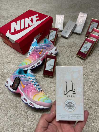 NIKE TN ROSA +PERFUME+MOCHILA FINDE
