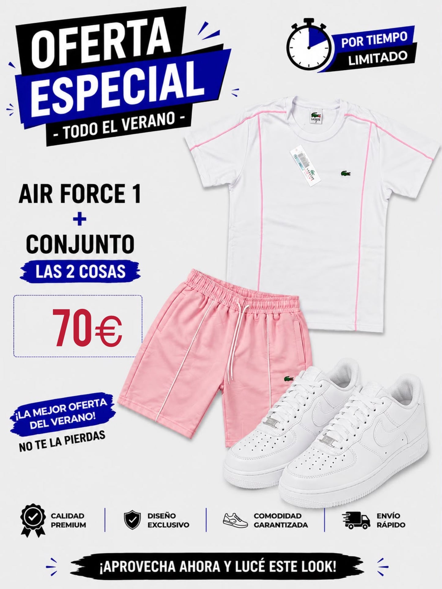 Oferta Nike Air Force + conjunto verano