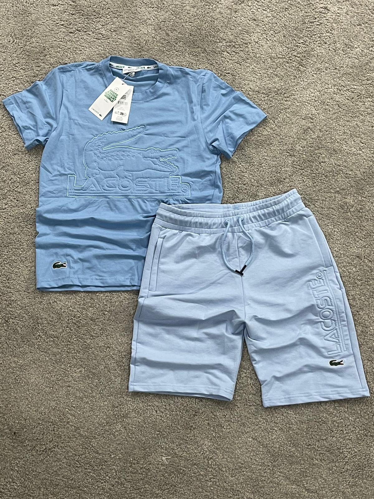 Conjunto lacoste azul verano