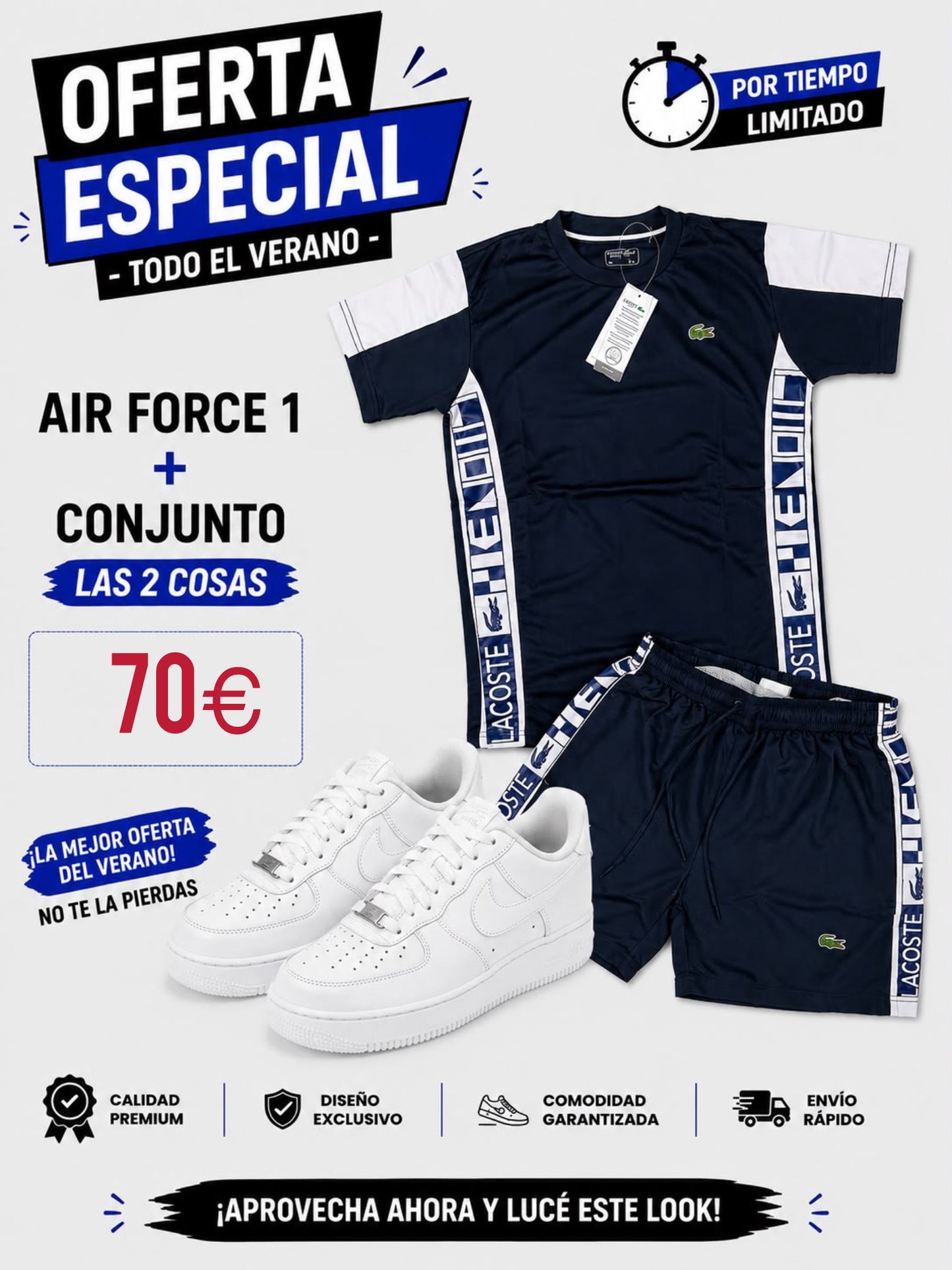 Oferta Nike Air Force + conjunto verano