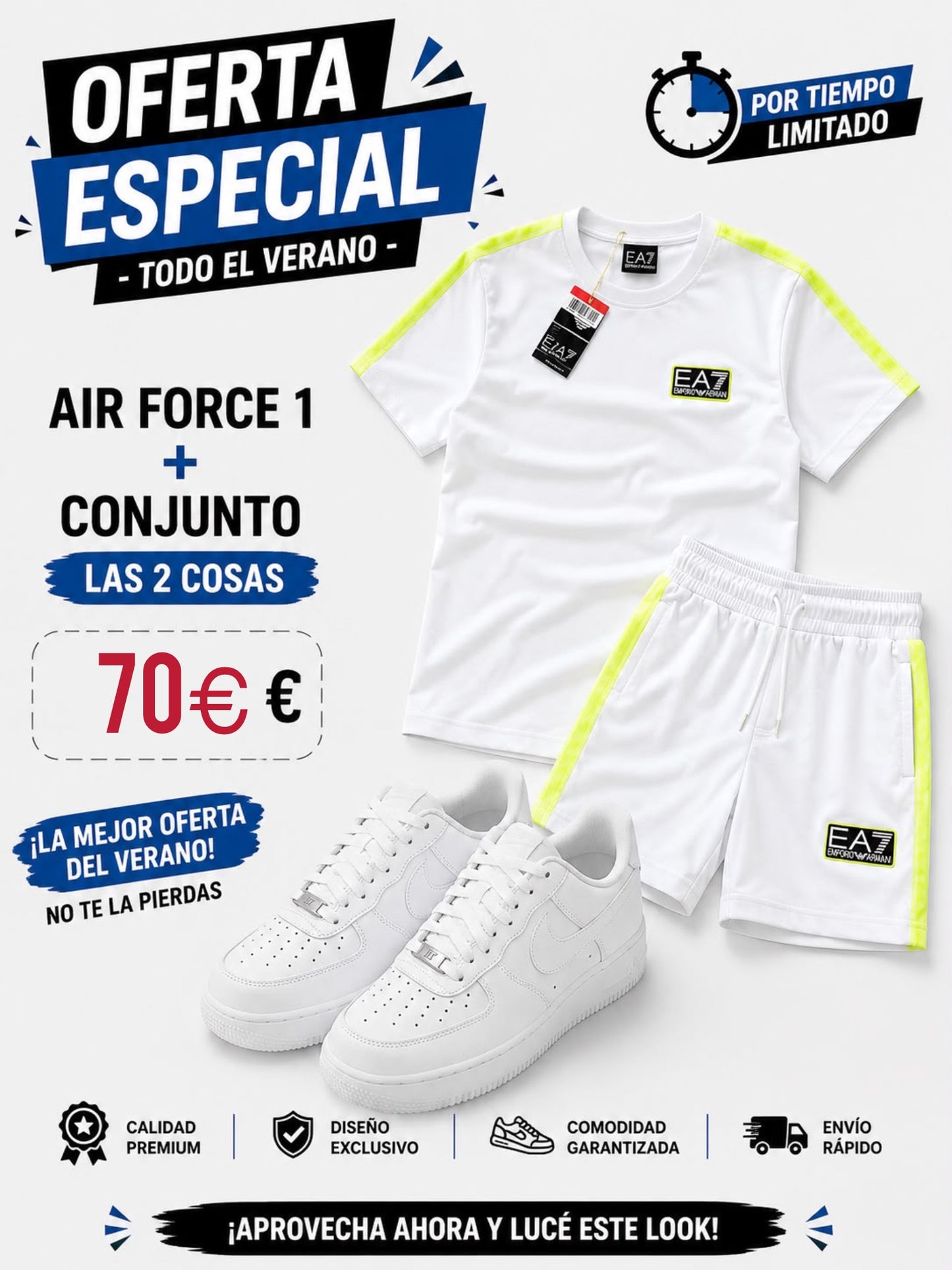 Oferta Nike Air Force + conjunto verano