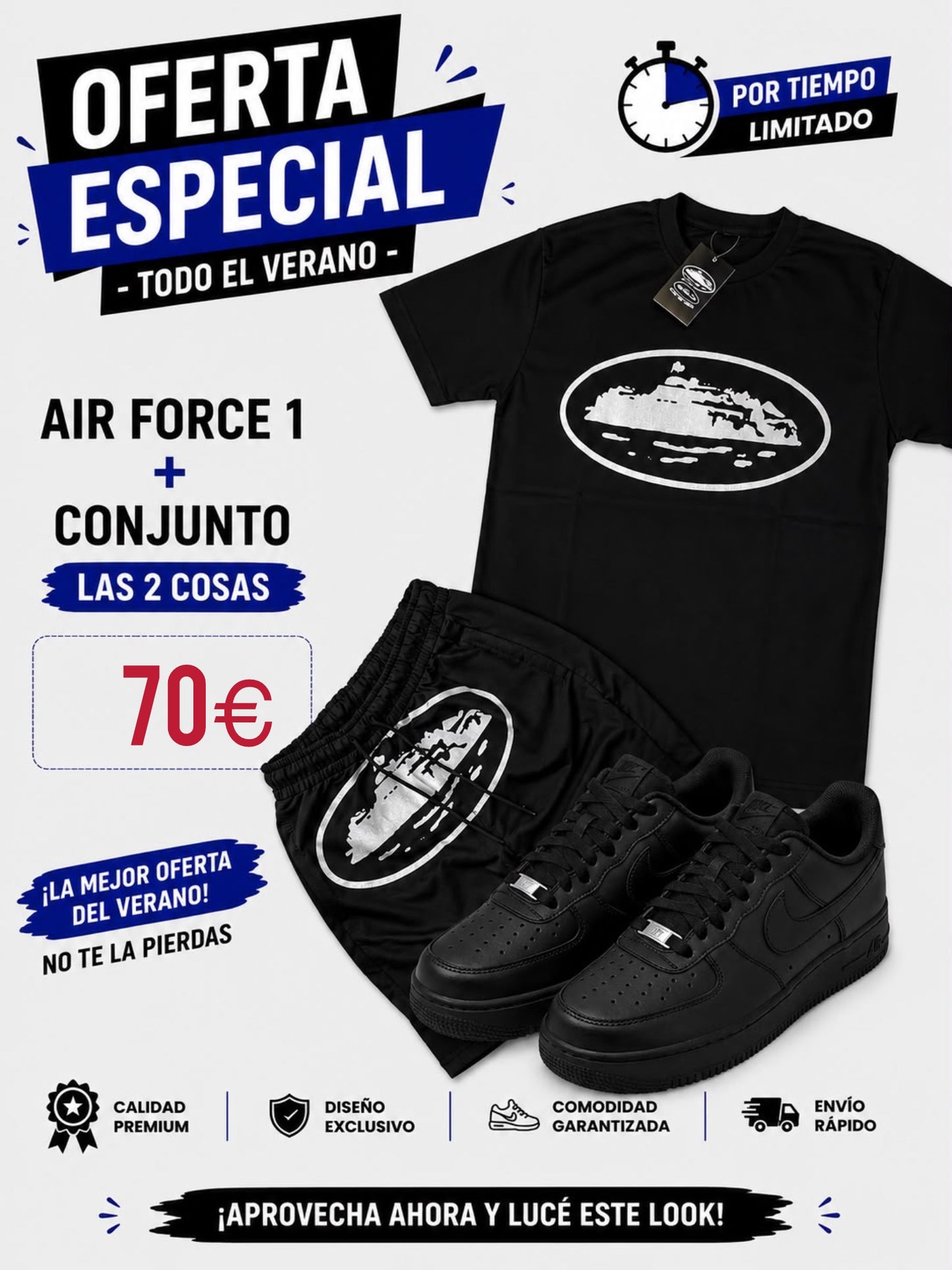 Oferta Nike Air Force + conjunto verano