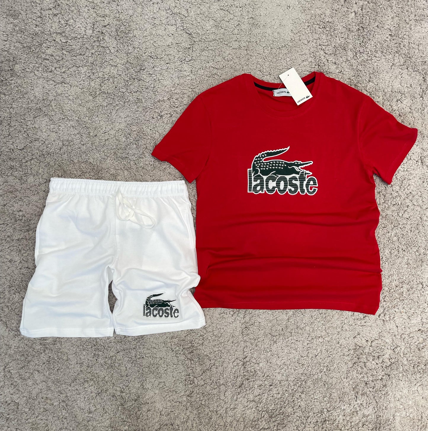 Conjunto verano Lacoste   ROJO