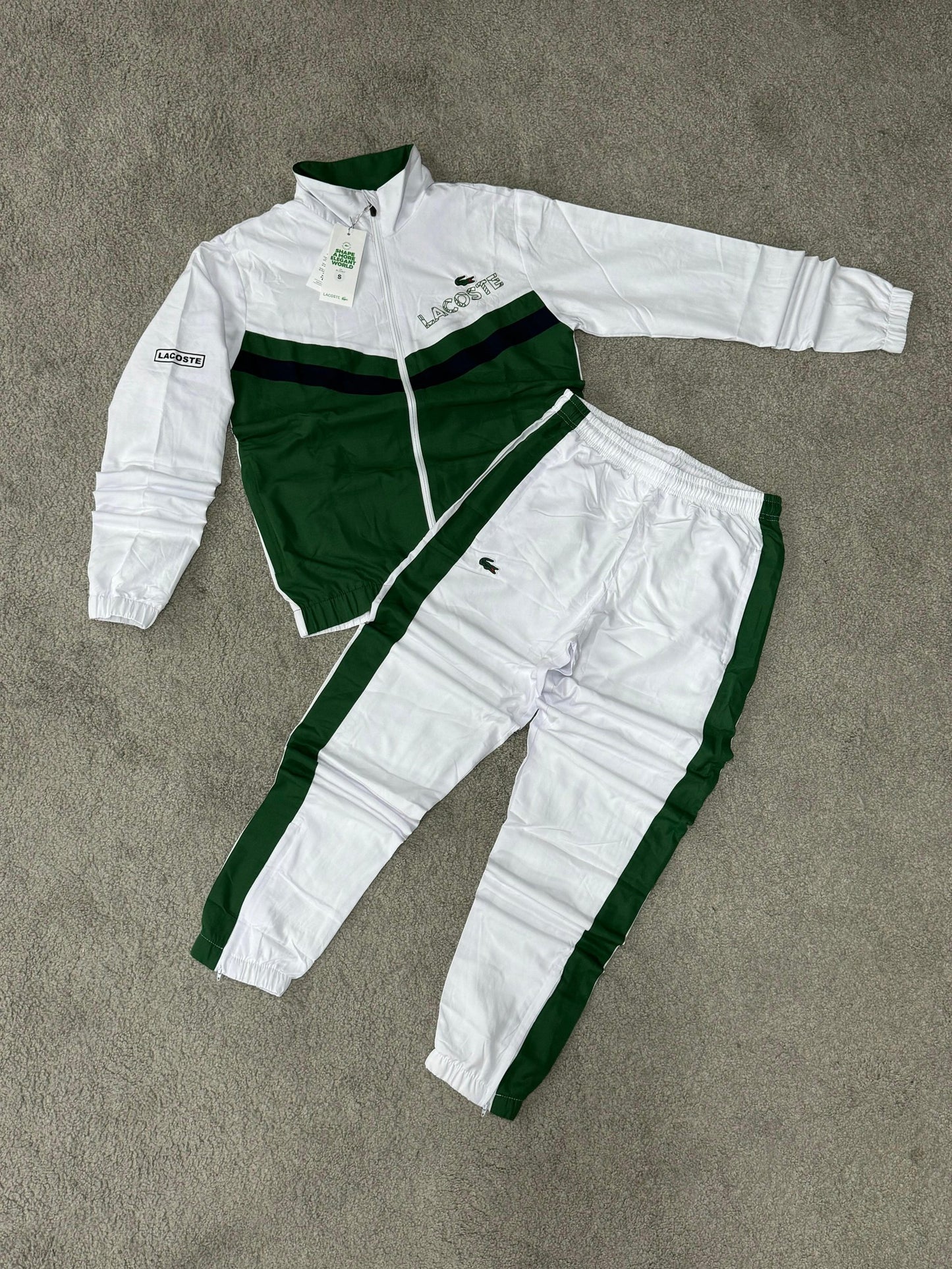 CHÁNDAL LACOSTE VERDE Y BLANCO