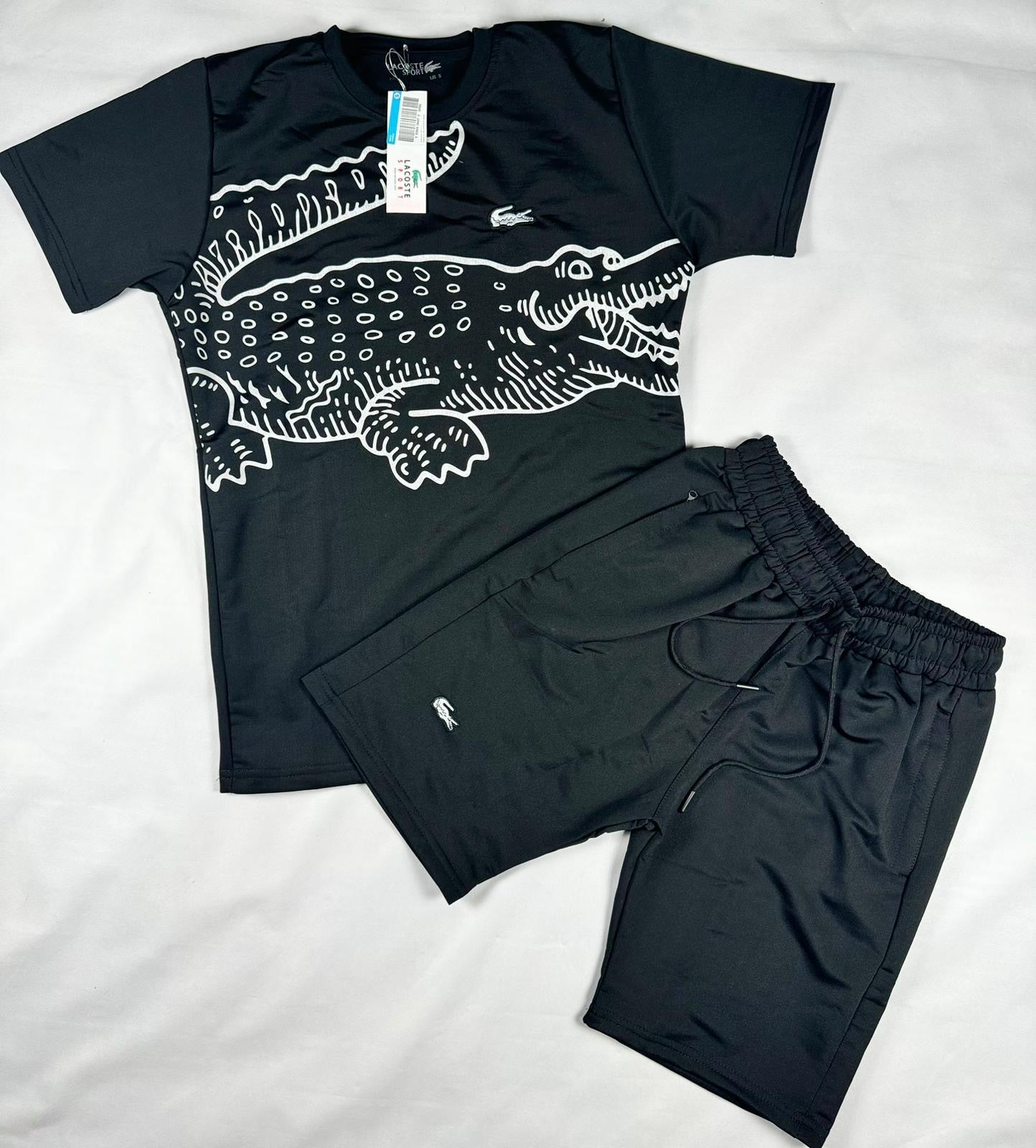 Conjunto verano Lacoste NEGRO