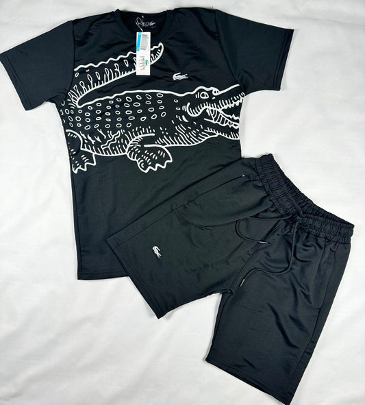 Conjunto verano Lacoste NEGRO