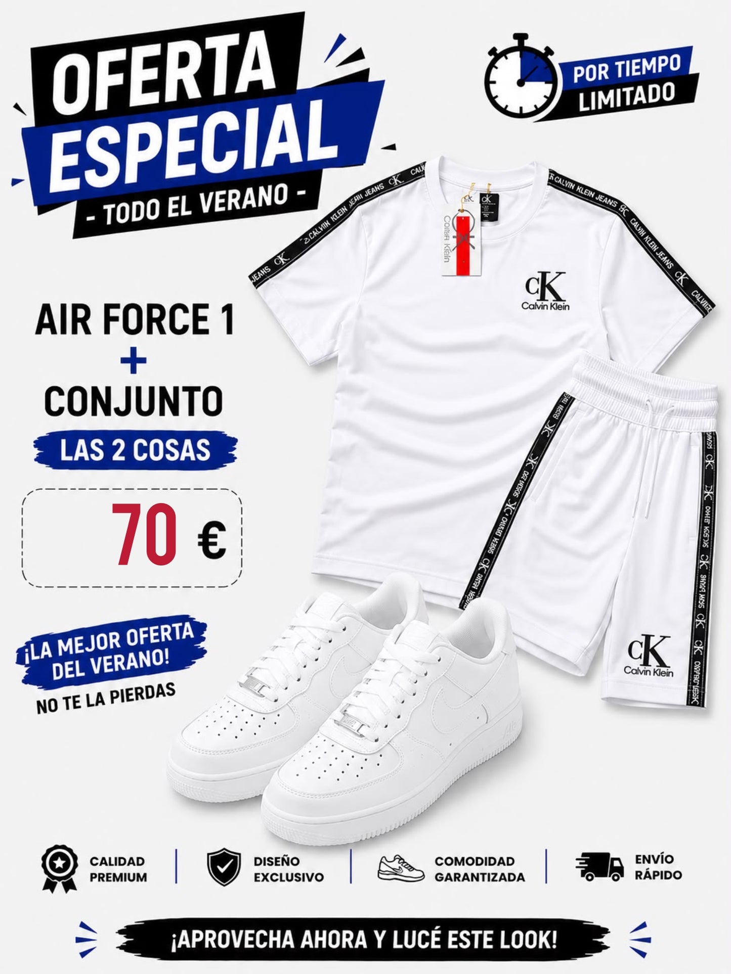 Oferta Nike Air Force + conjunto verano