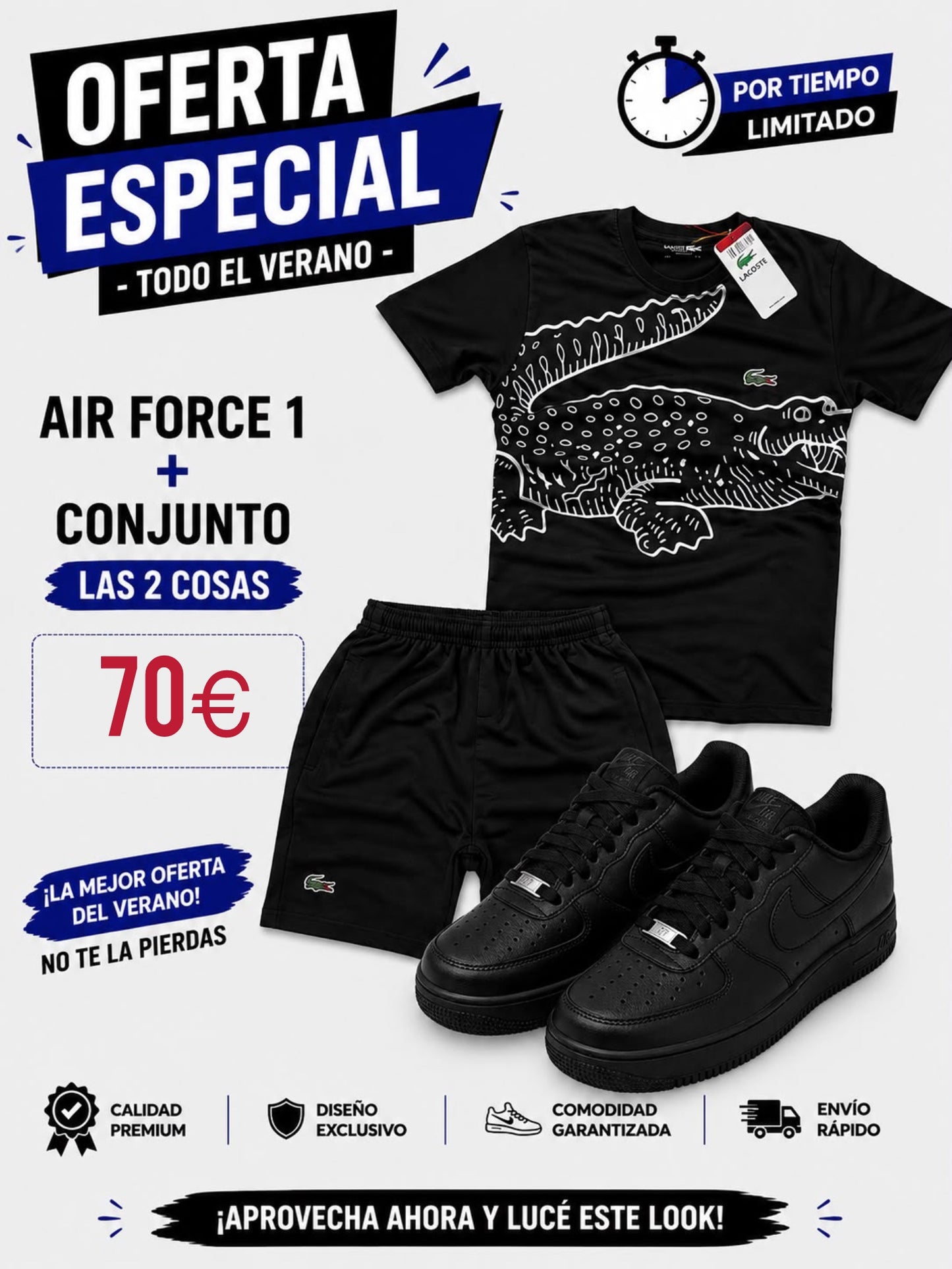 Oferta Nike Air Force + conjunto verano
