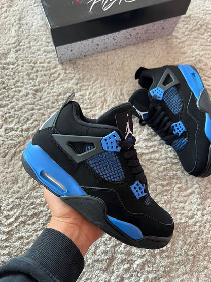 Jordan retro 4 negro/azul calidad G5