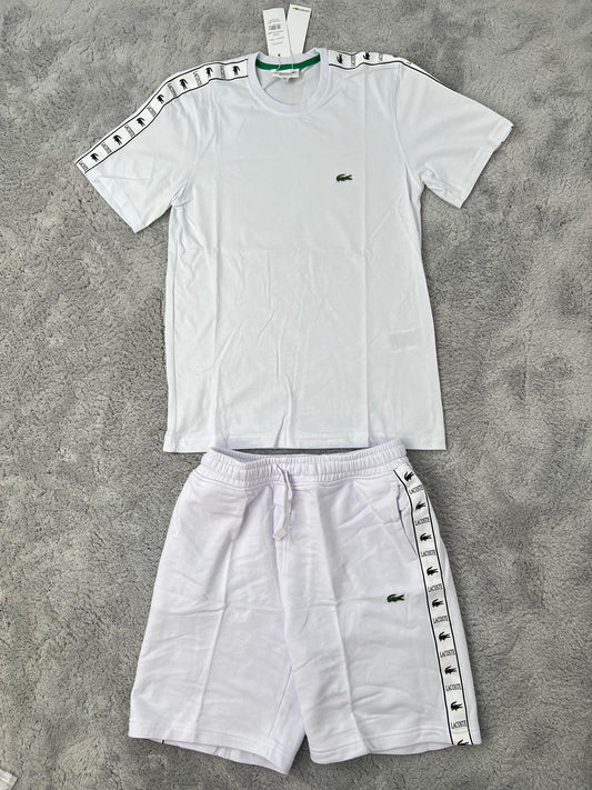 Conjunto verano Lacoste blanco máxima calidad
