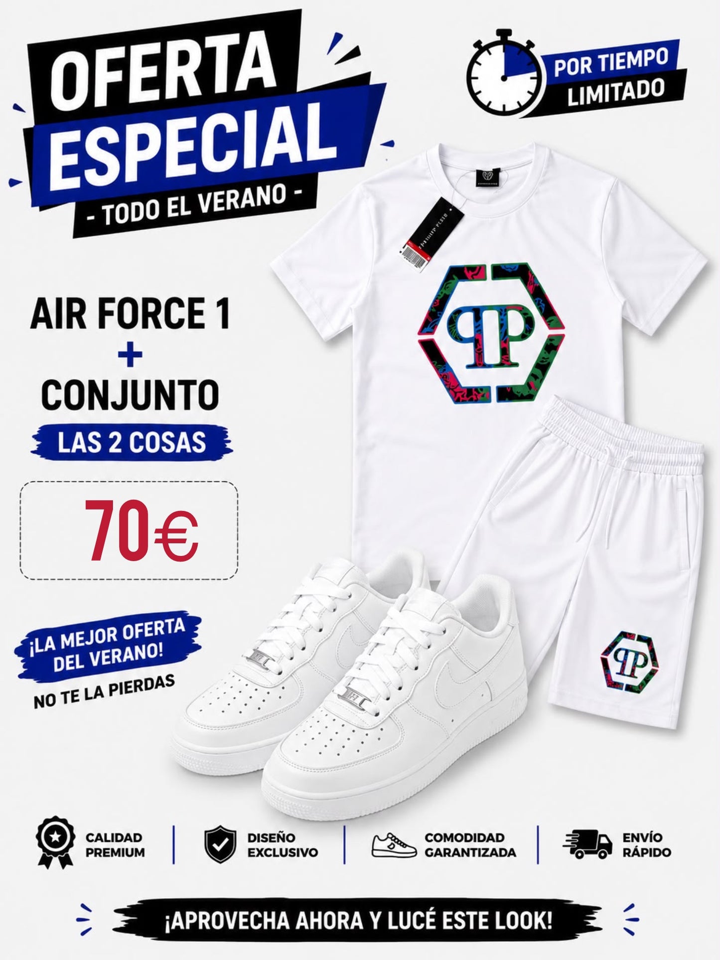 Oferta Nike Air Force + conjunto verano
