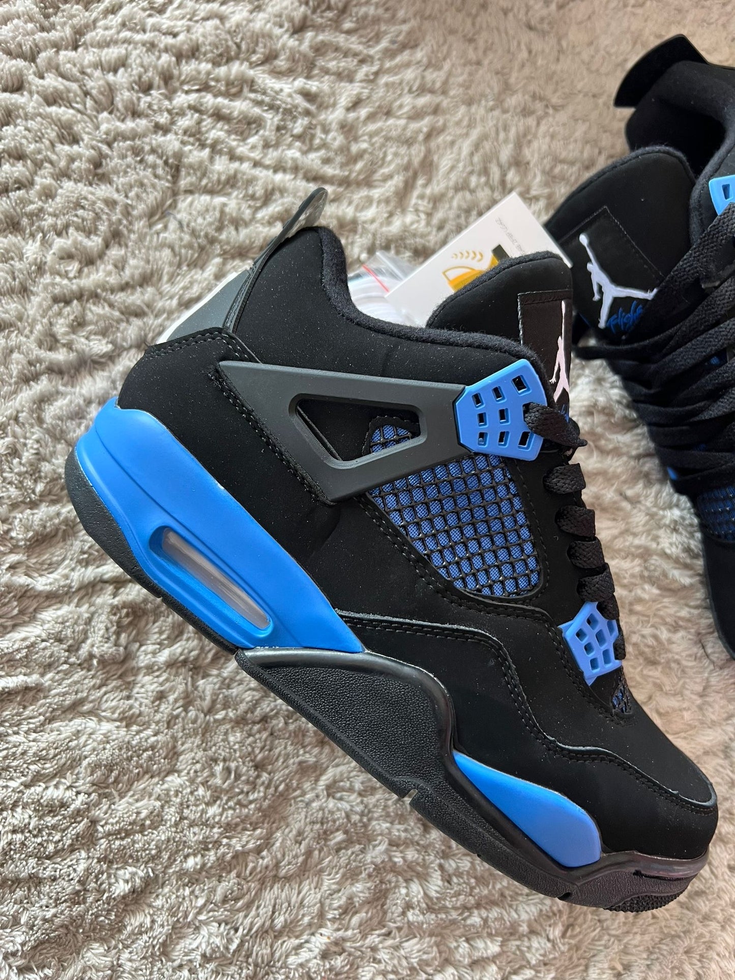 Jordan retro 4 negro/azul calidad G5