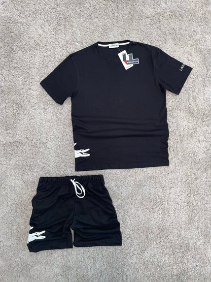 Conjunto verano Lacoste NEGRO