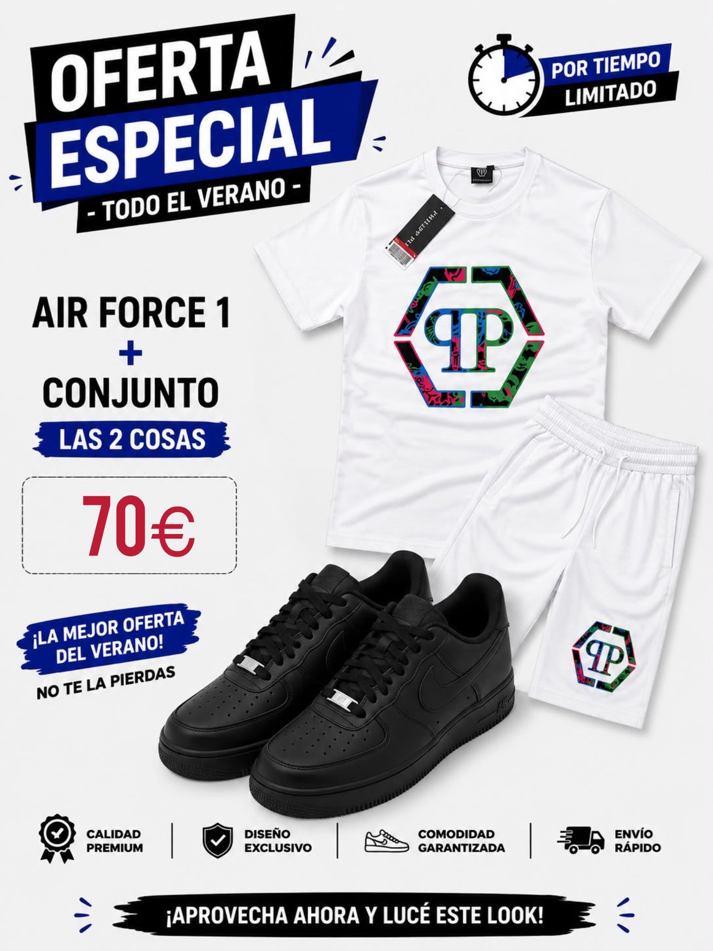 Oferta Nike Air Force + conjunto verano
