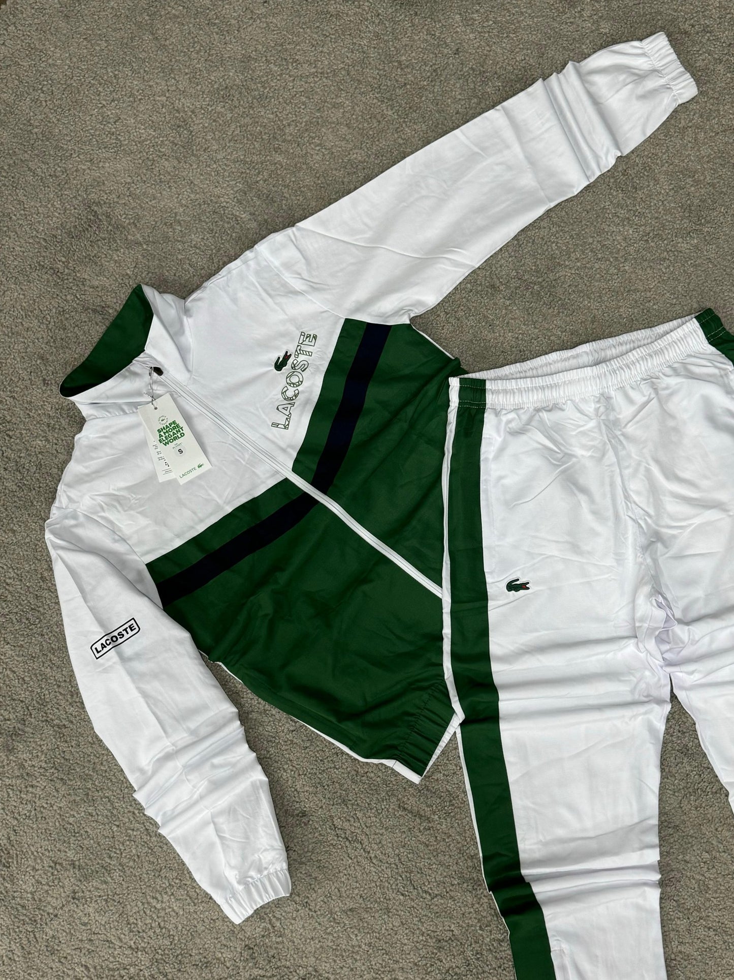 CHÁNDAL LACOSTE VERDE Y BLANCO