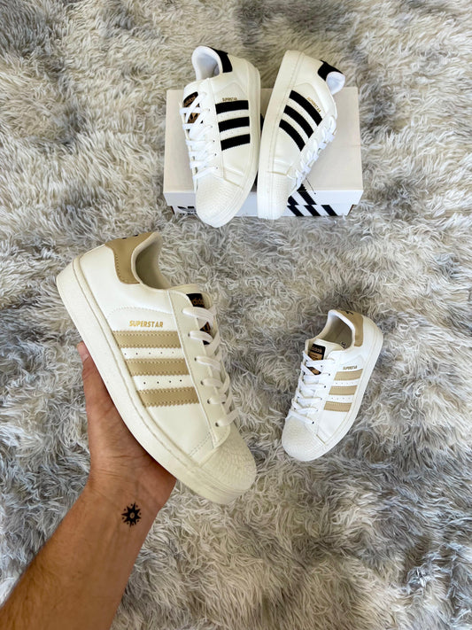 ADIDAS SUPERSTAR BLANCA BEIGE