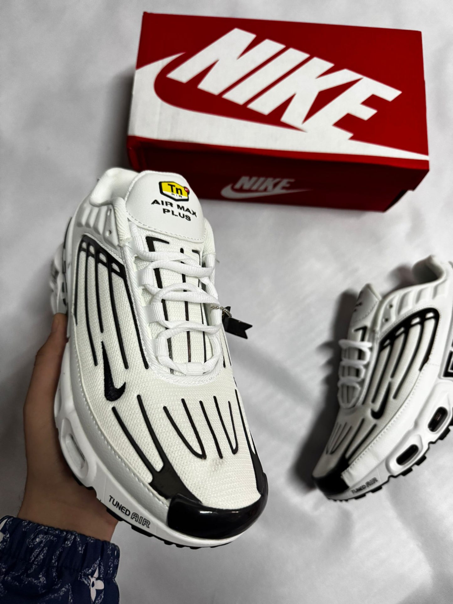 Nike Tn Tunned White and Black